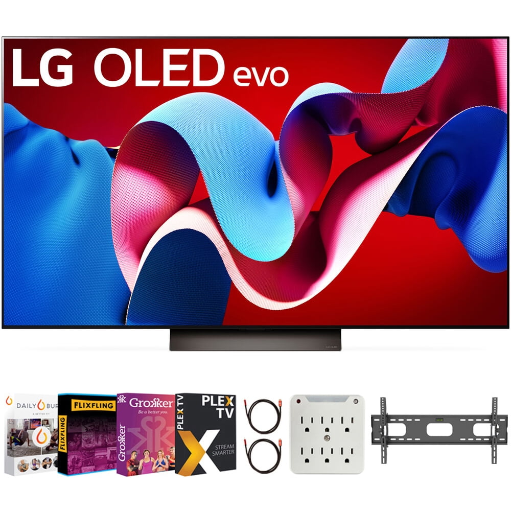 LG 77 Inch OLED evo C4 Series 4K Smart Television (2024) with 2