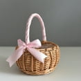 thumbnail image 4 of Grandest Birch Flower Basket Woven Hand-Held Wicker Decorative Picnic Storage Basket for Home Flower Basket:Wicker, 4 of 8