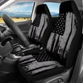 thumbnail image 3 of KUIFORTI Car Seat Covers Full Set of 4 Pcs Auto Seat Cover Car Front Seat and Split Bench Cover Pads Protector Washable Interior Accessories, American Flag Print, 3 of 7