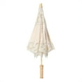 thumbnail image 2 of Handmade Lace Flower Embroidery Parasol Wedding Bride Photography Umbrella, 2 of 7