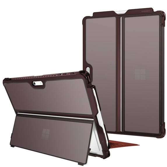 Fintie Hard Case for Microsoft Surface Pro 7/ Pro 6/ Pro 5/ Pro LTE, Shockproof Folio Protective Rugged Cover Compatible with Type Cover Keyboard + Original Kickstand