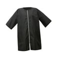 thumbnail image 1 of Delantal de uniforme de barbero, bata de peluquero canino, ligero, con cierre de cremallera Negro, 1 of 8