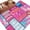 Pink, variant on Happy 10th Birthday Entryway Rug 2'x3' Non Slip Front Door Mats, Purple Bows Balloons Cakes Polka Dot Entrance Rugs Indoor Outdoor Carpet, Washable Floor Mats Small Area Rug for Bedroom Kitchen