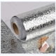 thumbnail image 2 of Papel de contacto plateado para salpicaduras de cocina, papel tapiz a prueba de agua/aceite, papel tapiz metálico para despegar y pegar, papel de contacto de papel de aluminio autoadhesivo de 16 "X 11, 2 of 5
