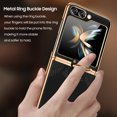 thumbnail image 4 of Samsung Series | Galaxy Z Flip Series Electroplated Ring Leather Case,iPhone 13 Pro, 4 of 6