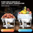 thumbnail image 5 of 5 QT Chafing Dishes, 4 Pack Premium Stainless Steel Complete Set, Round Chafing Dish Buffet Set, Heating and Cooling Chafing Dish for Gatherings Banquets, Buffets, Parties, Weddings, 5 of 7