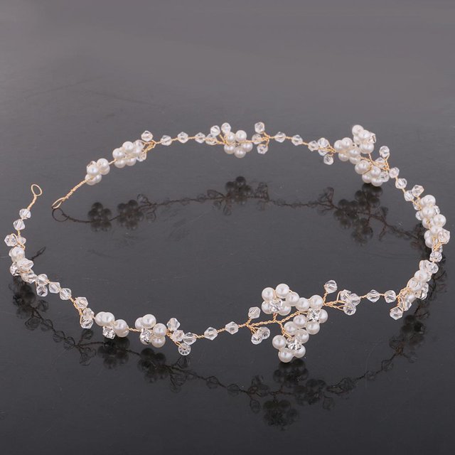 Beautiful Women Girls Flower Pearl Headpieces Hair Jewelry Costume Yotijar Headpieces nupciales