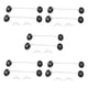 thumbnail image 1 of 10 Piezas Cerradura de la Puerta del Refrigerador Adhesivo Fuerte Cerradura de la Puerta Cerradura del Cajón con Llave, 1 of 5