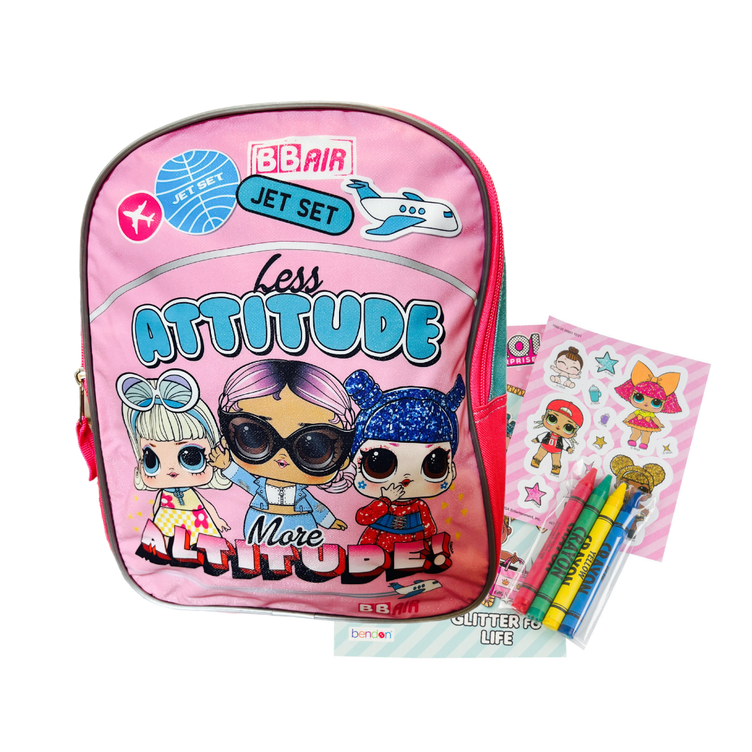L.O.L. Surprise! Girls Pink Small Mini 11' Backpack