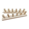 thumbnail image 2 of Telar de hilo para tejer con marco ergonómico de madera para hacer mantas gruesas de ganchillo. 2 secciones, 2 of 9