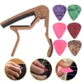 thumbnail image 2 of 1 Set of Guitar Capo Electric Guitar Picks Tone Modified Clip Ukulele Capo, 2 of 9