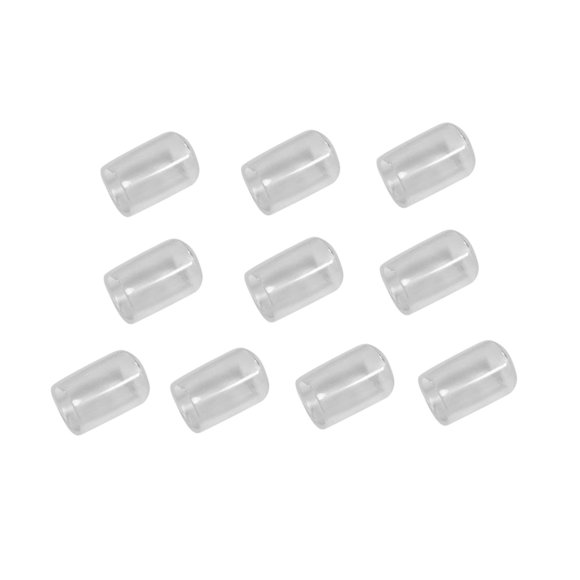 10 protectores de punta de taco de billar, accesorios de billar, base de taco de billar de goma. 13 mm transparente