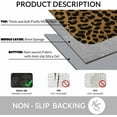 thumbnail image 6 of Leopard Bath Rugs Sexy Leopard Print Microfiber Bathroom Mat Soft Plush Shaggy Shower Mat for Bathroom Fluffy Comfortable Water Absorbent Carpet Non-Slip Machine Washable 16"X24", 6 of 16