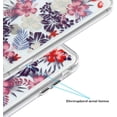 thumbnail image 2 of Compatible with iPhone 13 Pro Max Embossed Flower Case Colorful Clear Blooming Floral Shockproof Soft Flexible TPU Bumper Slim Protective Cute Fashion Cover for Girl Women, 2 of 10