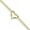 Yellow, variant on 14K Yellow Gold Double Strand Heart 10 in. Plus 1 in. Extension Anklet