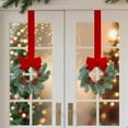 thumbnail image 7 of Guvpev 4PCS Small Christmas Wreath with Red Ribbon, 9 Inch Mini Wreaths for Cabinet, Small Wreaths for Kitchen Cabinet Window Chair Fireplace Farmhouse, Christmas Kitchen Decor, 7 of 7
