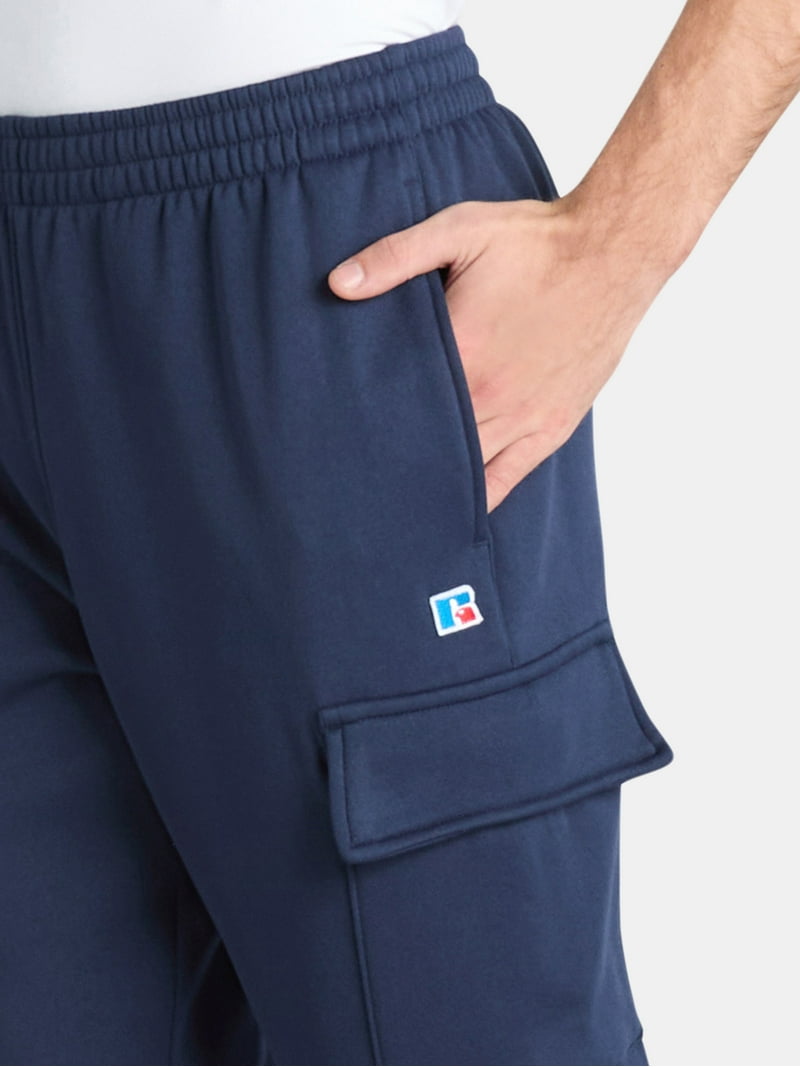 Russell Athletic men's Fleece Cargo Jogger Pants - Sizes S