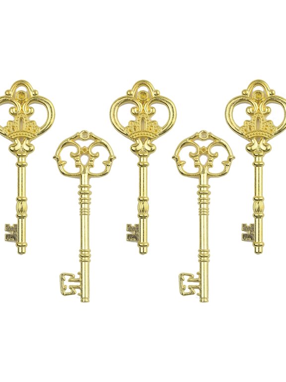 20Pcs Rustic Large Skeleton Keys for Wedding Decoration Favor | Mixed Antique Style Keys, Suitable for Room Decor, Keychain Pendants and Costume Party Favors
