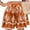 47#Orange, variant on High Waisted Shorts Women Floral Printed Wide Leg Shorts Drawstring Flowy Casual Beach Boho Short Pants 2026 Orange M