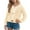 Beige, variant on Cardigan Sweaters for Women Cotton Long Sleeve Knit Chunky Cardigans with Pockets Loose Button-Down Outerwear Red, M