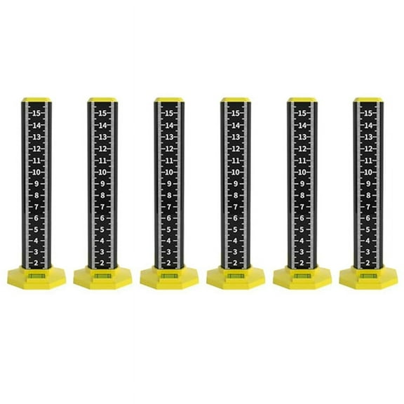 6pcs Ceiling and Floor Tile Height Ruler, Drop Ceiling Installation Tools, Magnetic Base Laser Target Card Plate