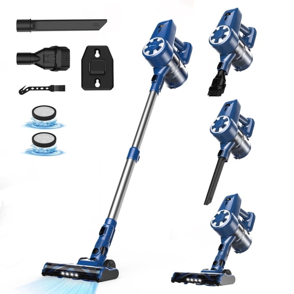 UMLO Cordless Vacuum Cleaner Lightweight Stick Vacuum for Hard Floor Carpet Pet Hair
