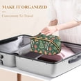 thumbnail image 3 of FORMRS Makeup Bag Travel Cosmetic Organizer for Women Fold Flat Zipper Pouch with Handle, Brown Christmas Gingerbread, 3 of 8