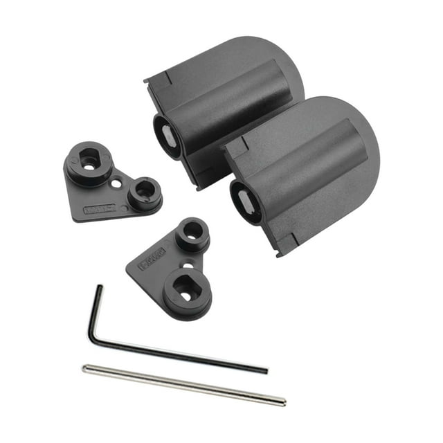 2x bisagras de tocador, herrajes para muebles, reemplazos prácticos, bisagras ocultas resistentes al desgaste, bisagras de Cierre Suave para el hogar Negro