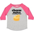 thumbnail image 3 of Inktastic Cheese Makes Everything Better Boys or Girls Toddler T-Shirt, 3 of 5