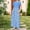 Blue, variant on Fatuov Big Girls Floral Print Summer Dress Crew Neck Beach Long Dress with Pocket Loose Fit Sundress for Party Size 13 Years