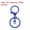Sky Blue, variant on Uxcell Lobster Claw Clasp Hook Keychain with Swivel Trigger Clip Flat Split Keychain Ring, Orange, 30 Pcs