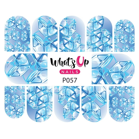 Whats Up Nails P057 Cube Appeal Water Decal Sliders for Nail Art Design