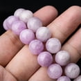 thumbnail image 5 of Natural Purple Kunzite Crystal Round Beads Bracelet Healing Reiki Stretchy Gift, 5 of 9