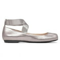 thumbnail image 2 of Jessica Simpson Womens Mandalaye Elastic Strap Ballet Flats (Gunmetal, 6.5), 2 of 5