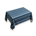 thumbnail image 2 of Cotton Linen Tablecloth - Rectangular Table Cover with Tassel, Washable Printed Decorative Table Cloth for Dining Table, Coffee Table, Kitchen, Living Room, Balcony, Farmhouse, Housewarming Gift, 2 of 6