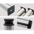 thumbnail image 4 of 4 Pieces Adjustable Furniture Legs, Furniture Legs Cabinets Shelves Table Stainless Steel, 4 of 4