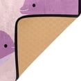 thumbnail image 4 of Pink Purple Dolphin Memory Foam Area Rug 31"x20" Non Slip, Absorbent, Fade Proof for Living Room, Bedroom, Office, 4 of 7