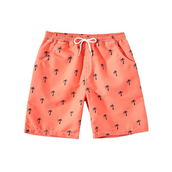 GYRATEDREAM Boys Swim Trunks Kids Quick Dry Bathing Suits Swimsuit Tropical Print Swim Shorts Swimwear for 5-14 Years