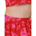 thumbnail image 5 of DARING DIVA Floral Print 2 Pieces Set  Summer Tank Top Maxi Skirt XS Red, 5 of 6