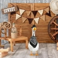 thumbnail image 5 of Porch Goose Cowboy Outfit – Western Hat & Bandana Set for 17"/23" Lawn Goose Decor (Black), 5 of 12