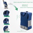 thumbnail image 3 of Chariot de Courses Pliable Robuste avec Roues d'Escalier et Base Renforcée – Design Compact et Portable pour Usage Domestique, Rangement Facile, et Transport Polyvalent pour Courses/marchandises, 3 of 6