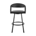 thumbnail image 2 of Silla Taburete Benzara Monie Giratoria con Respaldo Curvo Flotante, 2 of 9