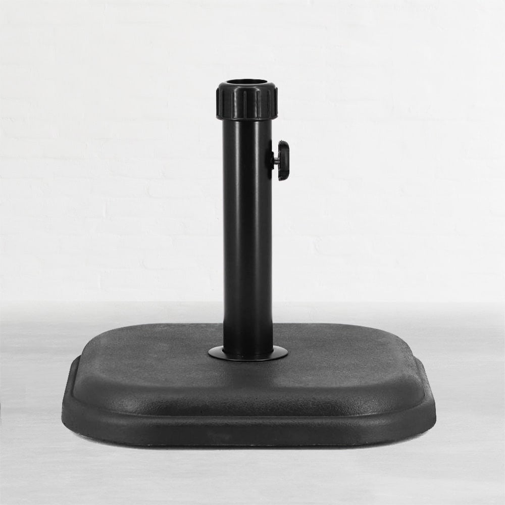 Abble Square Resin Free Standing Umbrella Base Black