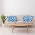 thumbnail image 4 of Ambesonne Retro Throw Pillow Cover 4 Pack, Vintage Mosaics Squares, 20", Pale Blue Dark Blue, 4 of 6