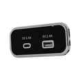 thumbnail image 2 of Miulika RV USB Outlet Panel Automotive Accessories Car Charger for Bus Boat PD, 2 of 8