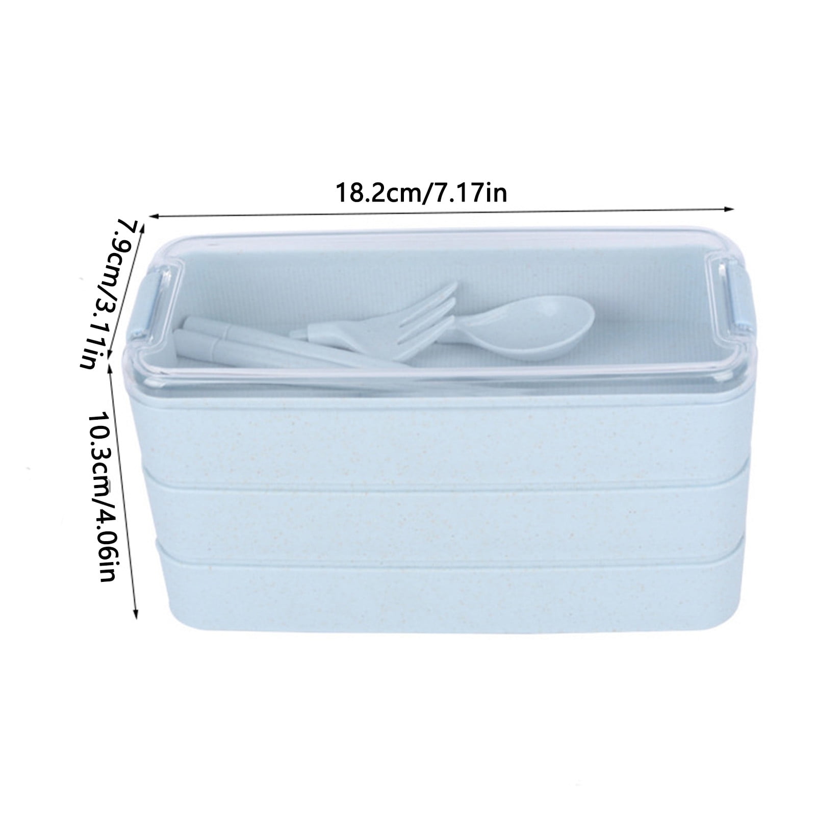 Lot De 3 Boîtes Bento Empilables – Étanches, Sans BPA, Avec Couverts Intégrés – Idéal Meal Prep, Bureau, Sport - 2