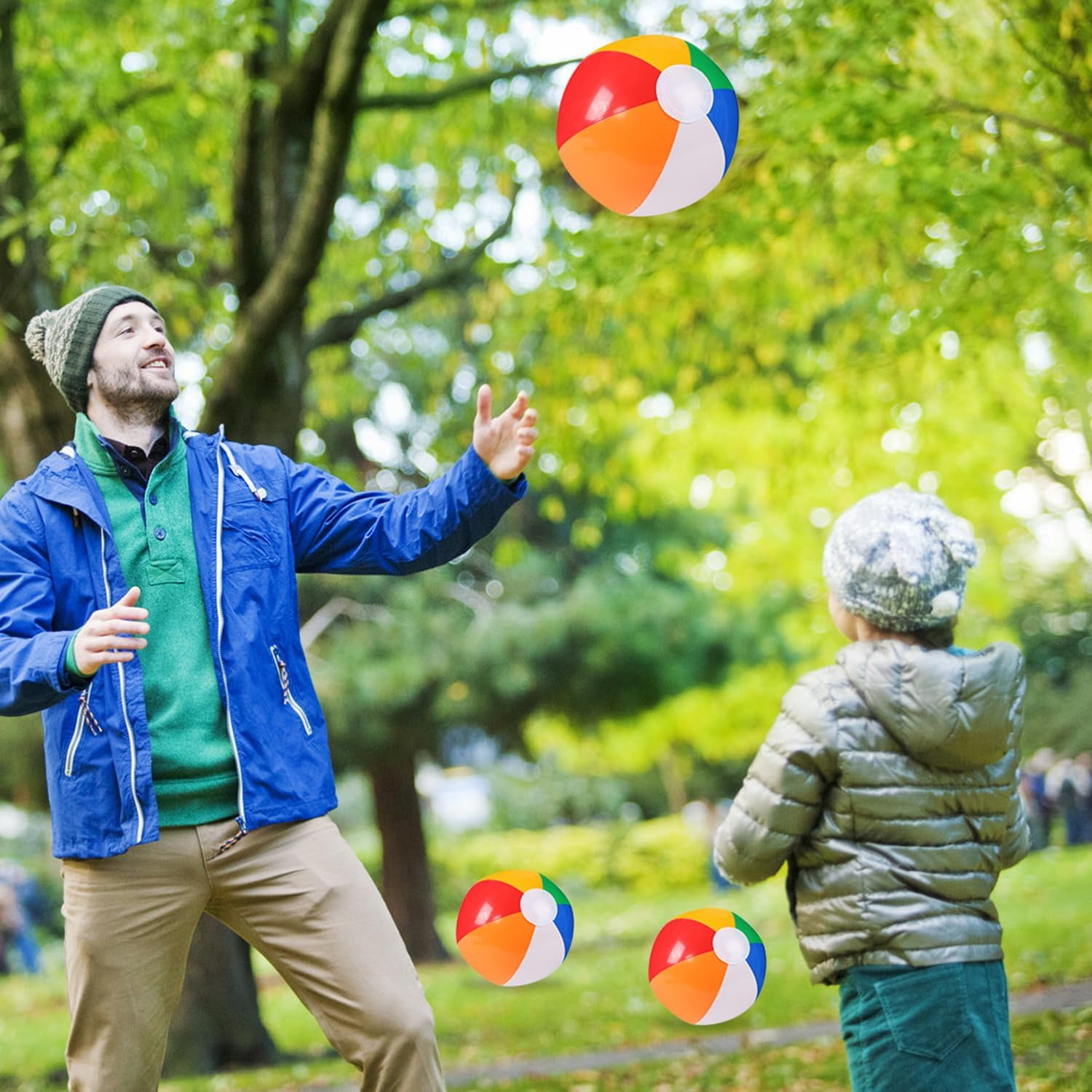 Granny Pants Yard Game, Oversized Granny Pants Outdoor Game with 4 Bouncy Balls and 1 Pump, Yard Party Family Reunion Games & Team Games for Adults