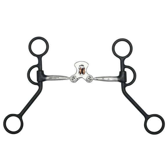 Showman Argentine Shank Bit w/ Double Copper Rollers