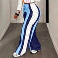 thumbnail image 5 of Dweltoz Baggy Sweat Pants Drawstring Waist Color Block Straight Leg Active Pants Athletic Loose Stretchy Y2k Joggers,Blue M, 5 of 7