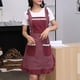 thumbnail image 4 of Lindo delantal para mujer con bolsillos, cómodo delantal de cocina, perfecto para cafeterías, repostería, jardinería, cocina, rojo, 4 of 4
